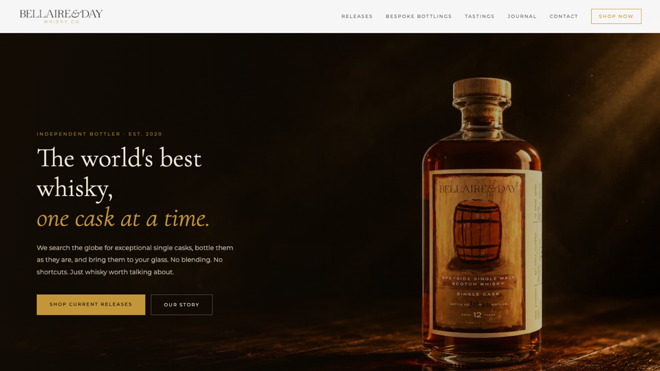Bellaire and Day Whisky Co. website